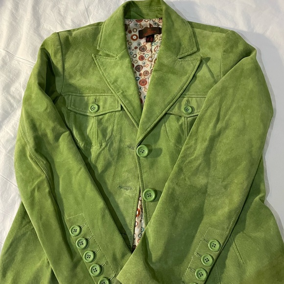 Danier Jackets & Blazers - Danier Green Women's Suede Jacket